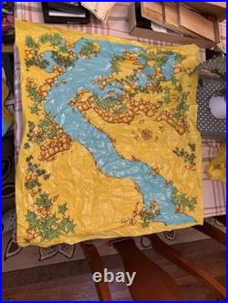 Marx Prehistoric Mountain Play Set Mat / 18 Cavemen / 27 Dinosaurs & 4 trees