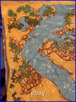 Marx Prehistoric Mountain Play Set Mat / 18 Cavemen / 27 Dinosaurs & 4 trees