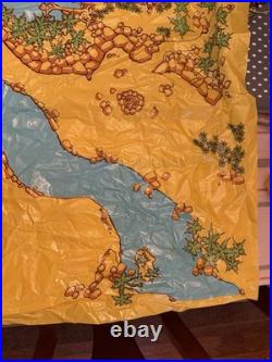 Marx Prehistoric Mountain Play Set Mat / 18 Cavemen / 27 Dinosaurs & 4 trees