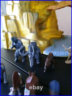 Marx Prehistoric Mountain Terrain with Superior/Marx Cavemen, Dinosaurs, & More