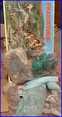 Marx Prehistoric Play Set Style 3398 Vintage 1971 Dinosaur Figures Plastic