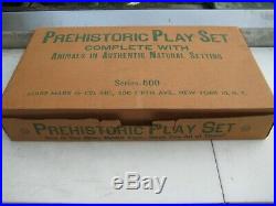 Marx Prehistoric Playset With Box And Bags # 3389 Series 500