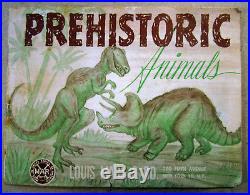 Marx Prehistoric Times Play Set 3394 Box Dinosaurs Trees Stone Terrain 1956 Vint