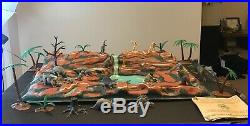 Marx Prehistoric Times Play Set Dinosaurs Series 1000 No 3390 With Box Used 1957