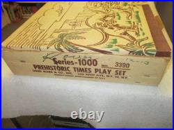 Marx Prehistoric Times Playset Complete In Box 1958 Rare Series 1000 No 3390