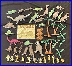 Marx Prehistoric Times Playset Dinosaurs Series 1000 Vintage 3390