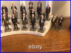 Marx Presidents Vintage 1960's Set of 35 Figures withOriginal Stand