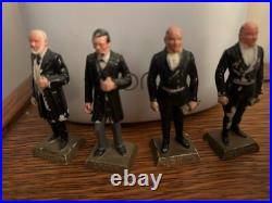Marx Presidents Vintage 1960's Set of 35 Figures withOriginal Stand