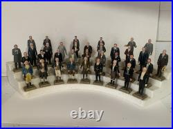 Marx Presidents Vintage 1960's Set of 35 Presidential Figures withOriginal Stand