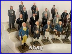 Marx Presidents Vintage 1960's Set of 35 Presidential Figures withOriginal Stand