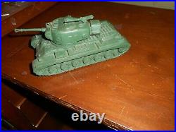 Marx RARE American Army Battleground Desert Fox Large Dark Green #51 Tank
