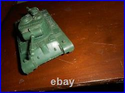 Marx RARE American Army Battleground Desert Fox Large Dark Green #51 Tank