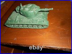 Marx RARE American Army Battleground Desert Fox Large Dark Green #51 Tank