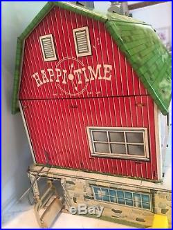 Marx Rare # 5926 Happi Time Platform Farm Barn Set Vintage 1961