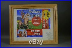 Marx Rare Roy Rogers and Trigger Hand Painted Signed Art Work