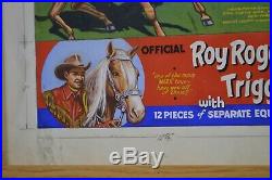 Marx Rare Roy Rogers and Trigger Hand Painted Signed Art Work