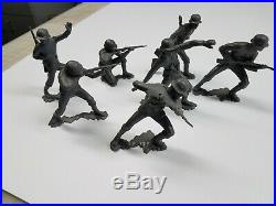 Marx Rare Stabbing German Battleground Marx Toys Lot 7 Pcs. Complete Set Rare