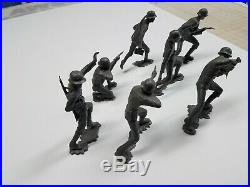 Marx Rare Stabbing German Battleground Marx Toys Lot 7 Pcs. Complete Set Rare