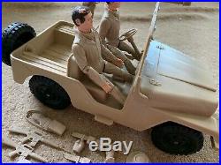 Marx Rat Patrol Jeep, 2 Action Figures and Accessories