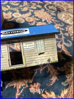 Marx Raytheon Missle Test Center Us Satelite Headquarters Tin Litho Ultra Rare