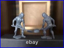 Marx Recast 60mm Pirates Play Set, 16 Figures- Grey Plastic