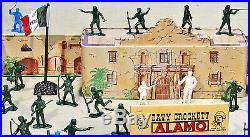 Marx Recast Alamo Playset 54mm Plastic Toy Soldiers with Marx litho Alamo fort
