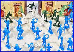 Marx Recast Alamo Playset 54mm Plastic Toy Soldiers with Marx litho Alamo fort