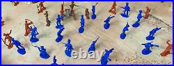 Marx Recast Alamo Playset 54mm Plastic Toy Soldiers with Marx litho Alamo fort