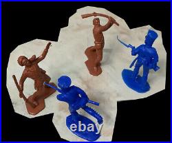 Marx Recast Alamo Playset 54mm Plastic Toy Soldiers with Marx litho Alamo fort