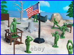 Marx Recast Boy's Camp Playset 54mm Plastic Soldiers elements made in 1996