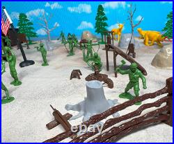 Marx Recast Boy's Camp Playset 54mm Plastic Soldiers elements made in 1996