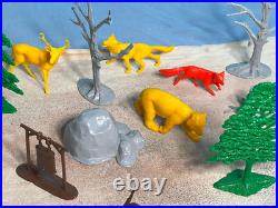 Marx Recast Boy's Camp Playset 54mm Plastic Soldiers elements made in 1996
