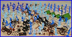 Marx Recast Grand Alamo Playset 54mm Plastic Soldiers w Marx litho Alamo fort