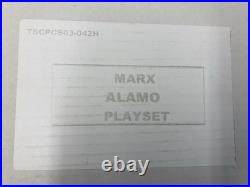 Marx Repilca Alamo Playset Tin Litho Alamo Fort 54 MM with Extra BMC figures