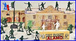 Marx Replica Alamo Playset 54mm Plastic Toy Soldiers with Marx litho Alamo fort