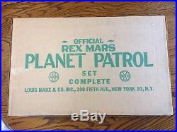 Marx Rex Mars Planet Patrol Playset Complete With Box And Packaging
