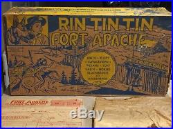 Marx Rin Tin Tin Fort Apache Play Set And Box