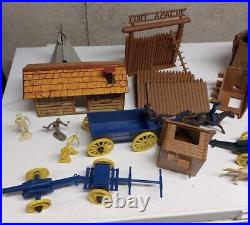 Marx Rin Tin Tin Fort Apache playset series 500#3657 Approx 130pcs boxed usedoop