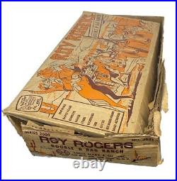 Marx Roy Rogers Double R Bar Ranch Play Set 1950's Rare BOX ONLY READ DESRIPT