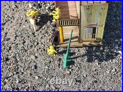 Marx Roy Rogers Mineral City Play Set Figures Tin Litho Old West Town Furniture