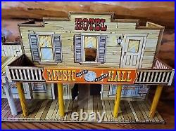 Marx Roy Rogers Mineral City Western Tin Metal Litho Town 126 Accessories Nice