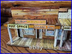 Marx Roy Rogers Mineral City Western Tin Metal Litho Town 126 Accessories Nice