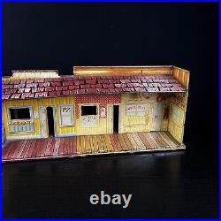 Marx Roy Rogers Mineral City Western Tin Metal Litho Town Front