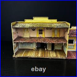 Marx Roy Rogers Mineral City Western Tin Metal Litho Town Front