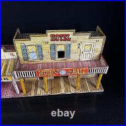 Marx Roy Rogers Mineral City Western Tin Metal Litho Town Front