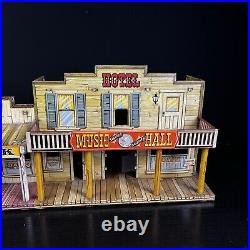 Marx Roy Rogers Mineral City Western Tin Metal Litho Town Front