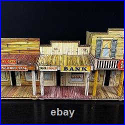 Marx Roy Rogers Mineral City Western Tin Metal Litho Town Front