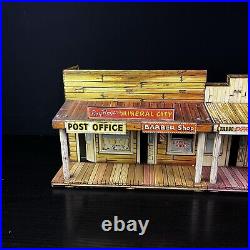 Marx Roy Rogers Mineral City Western Tin Metal Litho Town Front