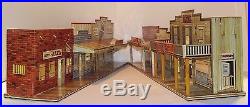 Marx Roy Rogers Mineral City Western Town tin litho Hotel Side and Jail Side