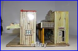 Marx Roy Rogers Mineral City Western Town tin litho Hotel Side and Jail Side